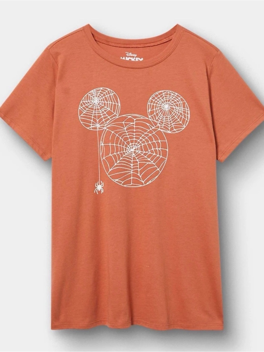 Torrid Orange Disney Spider-Web Mickey Halloween T-Shirt 2X NWT